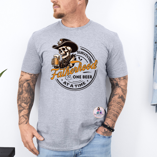 Surviving Fatherhood One Beer At  A Time T-Shirt
