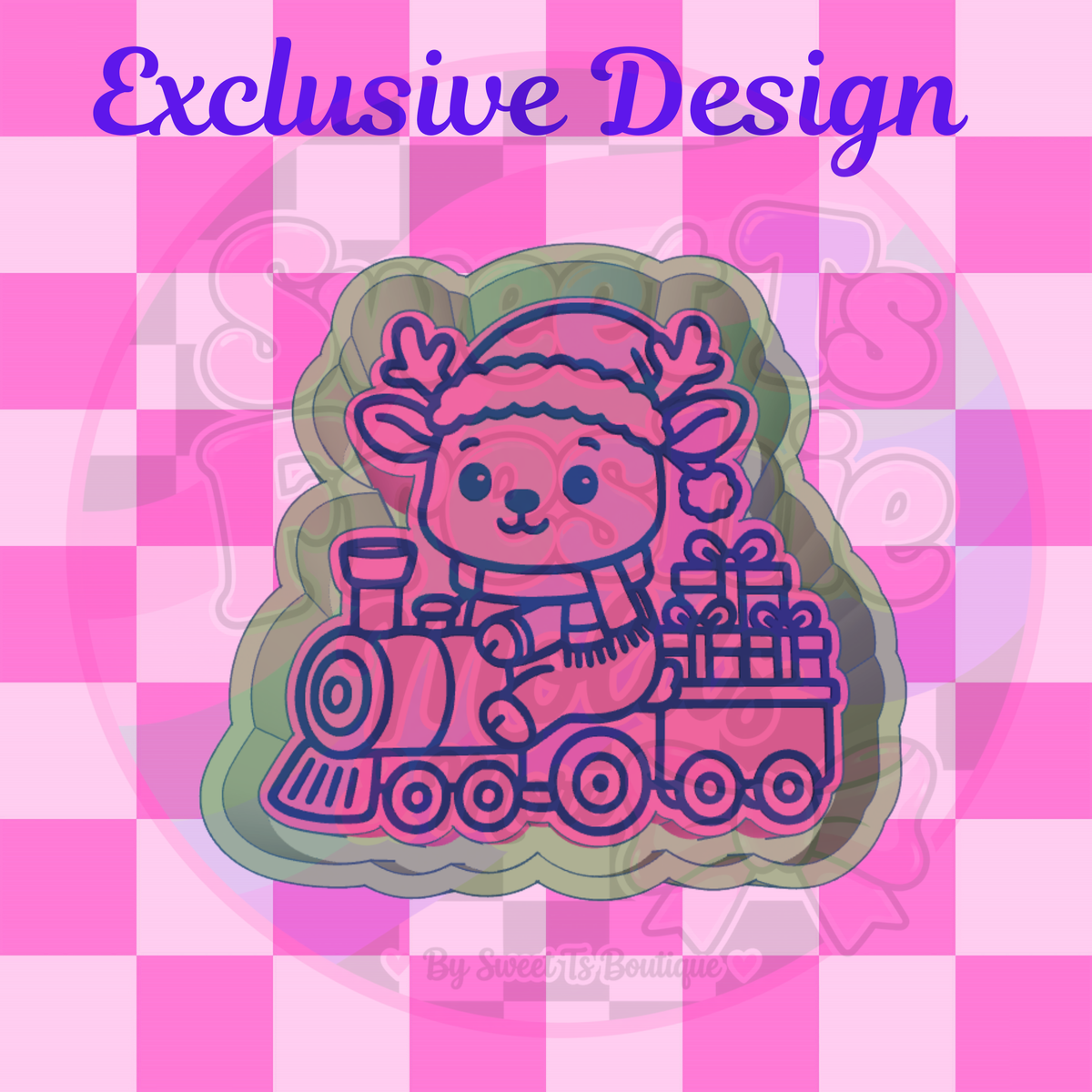 Choo-Choo Reindeer Freshie Mold (Exclusive)