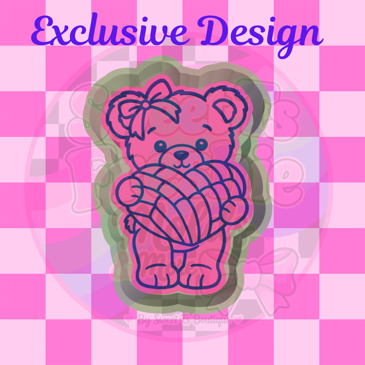 Conchita Heart Bear Freshie Mold