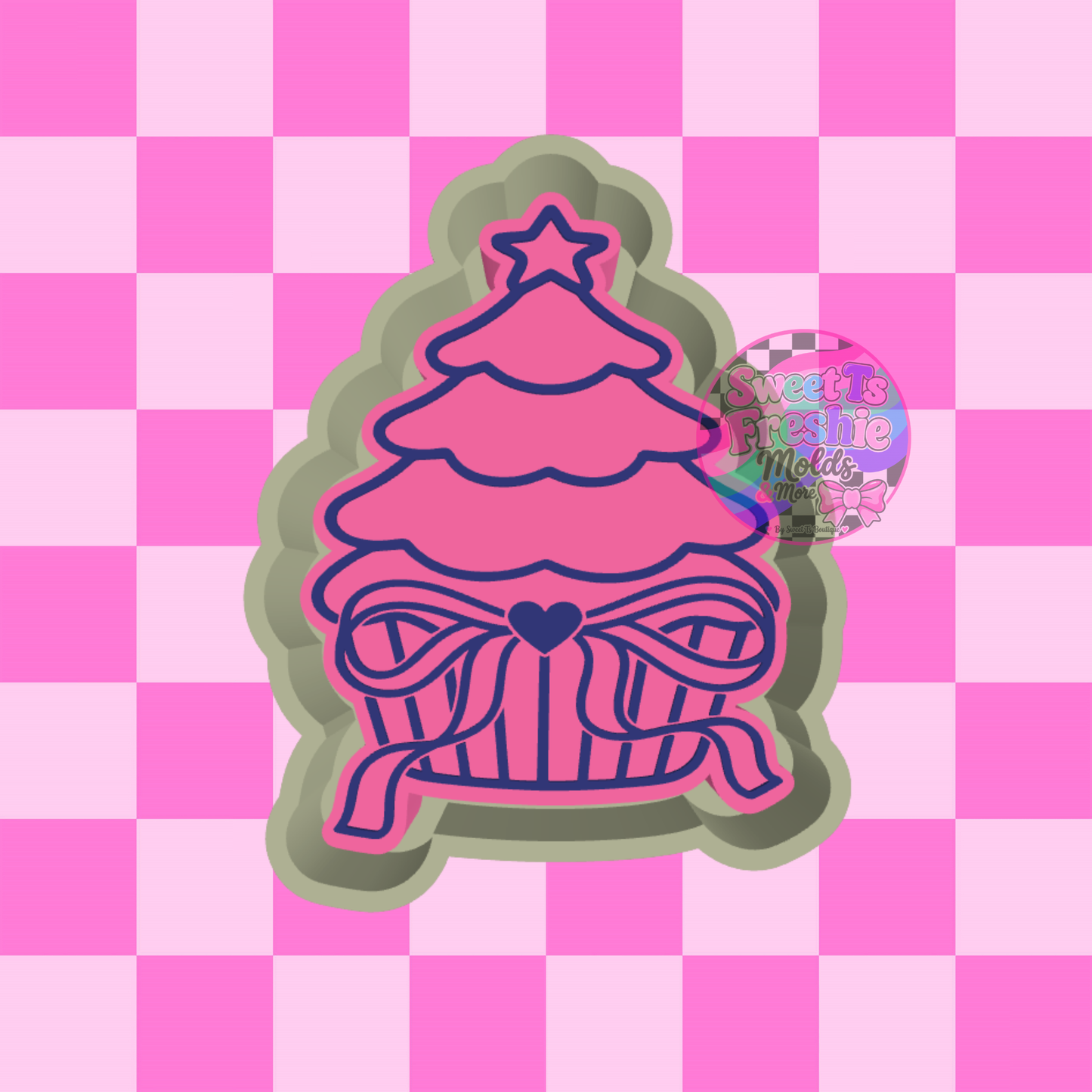 Coquette Christmas Cupcake Freshie Mold