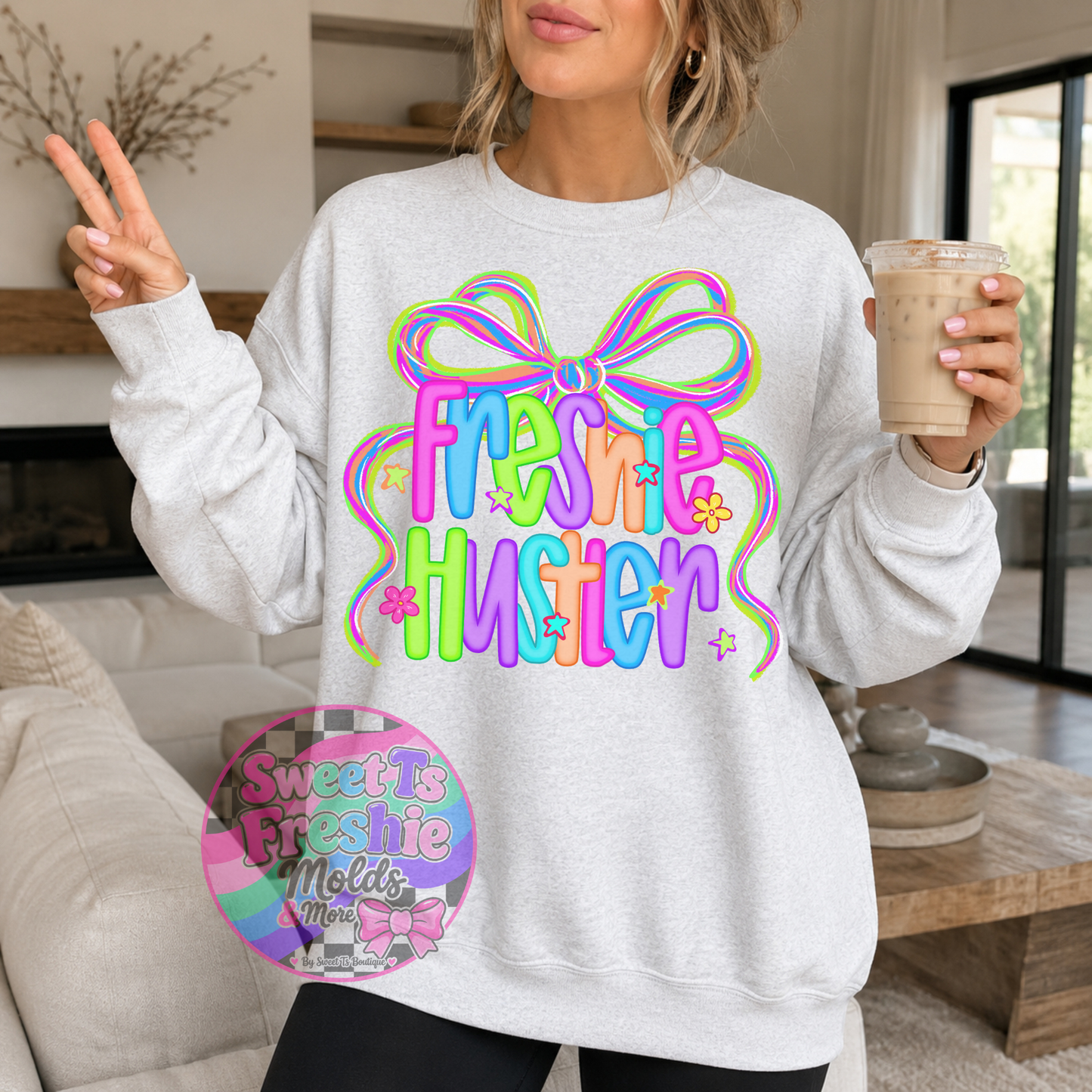 Exclusive "Freshie Hustler" Crewneck (Sublimation)