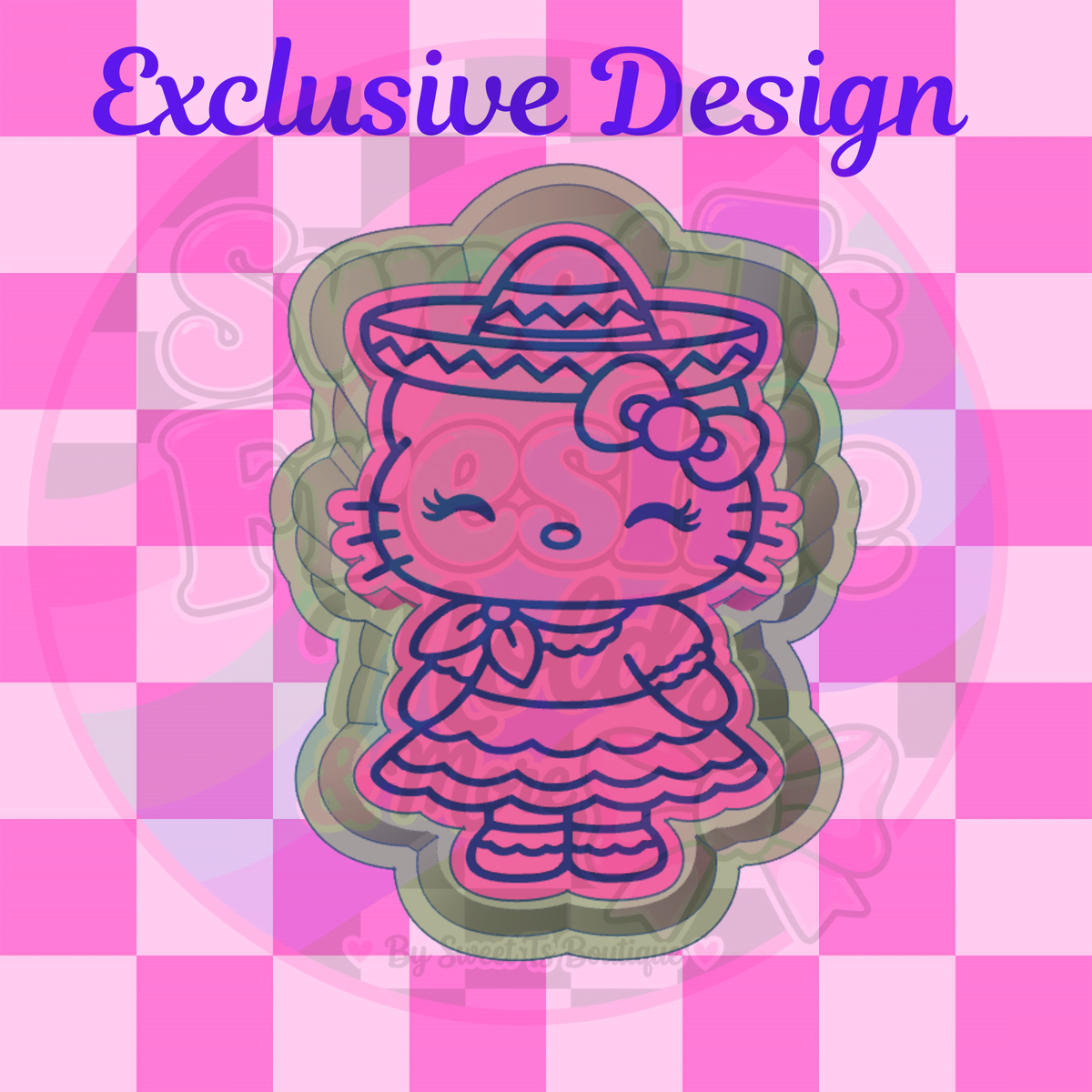 Sombrero Cat Freshie Mold