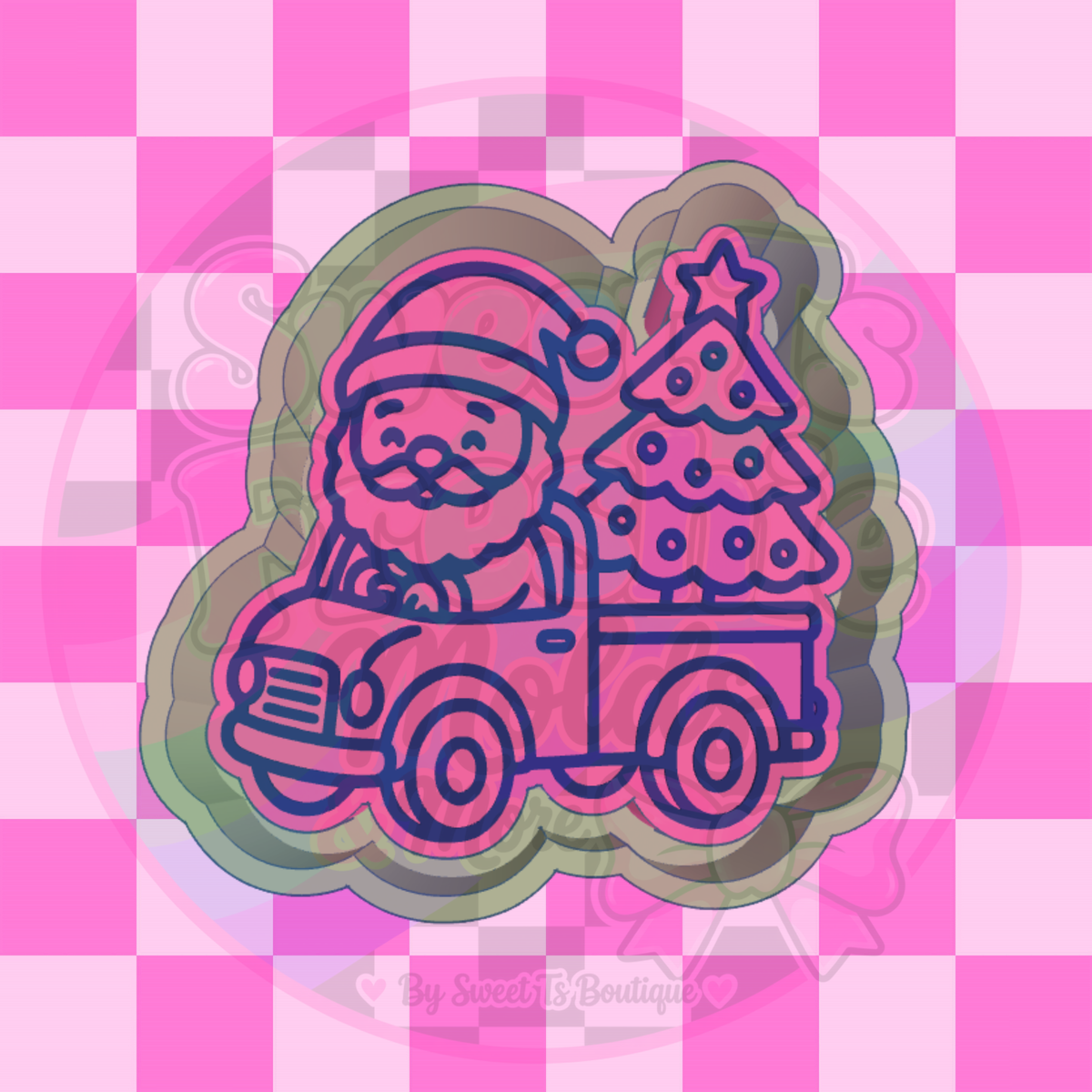 Here Comes Santa Claus!!! Freshie Mold
