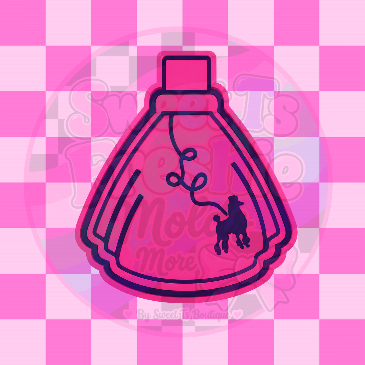 Poodle Skirt Freshie Mold