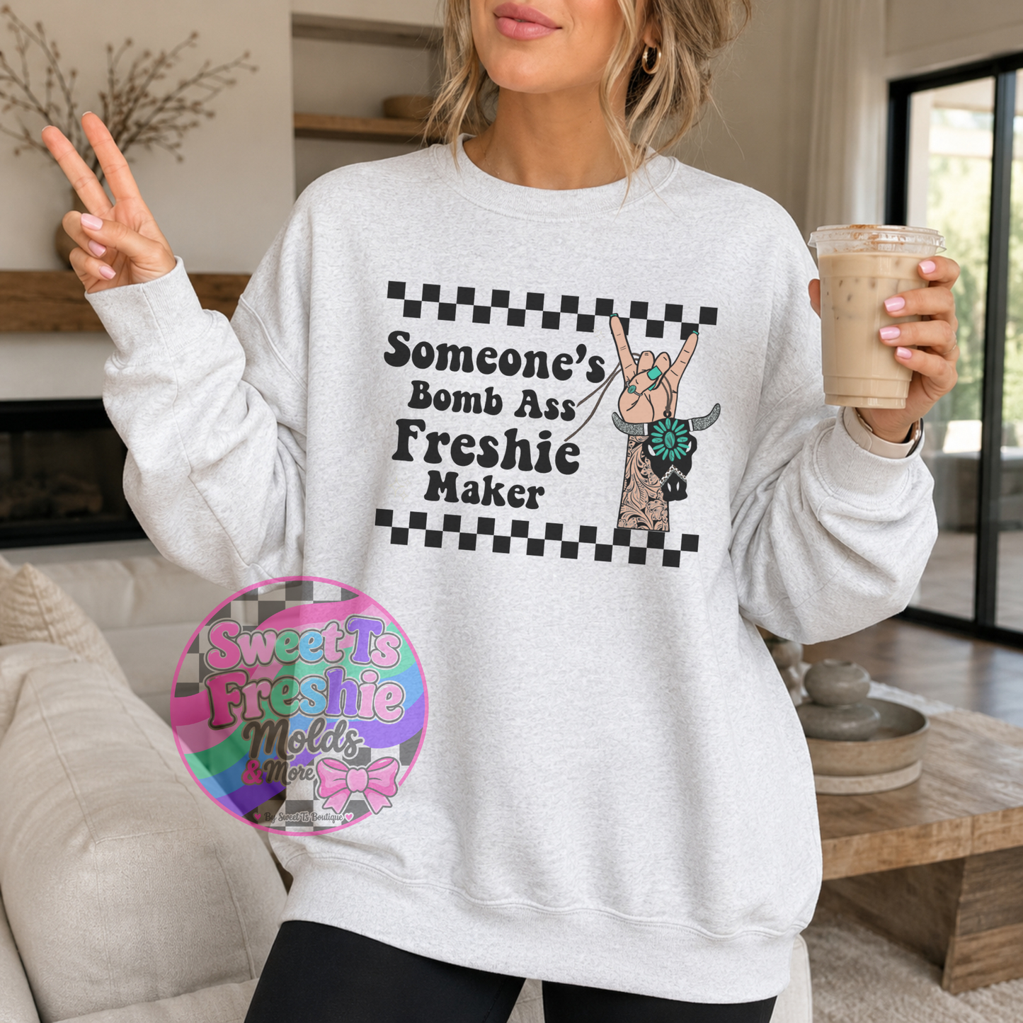 Exclusive "Someone's Freshie Maker" Crewneck (Sublimation)