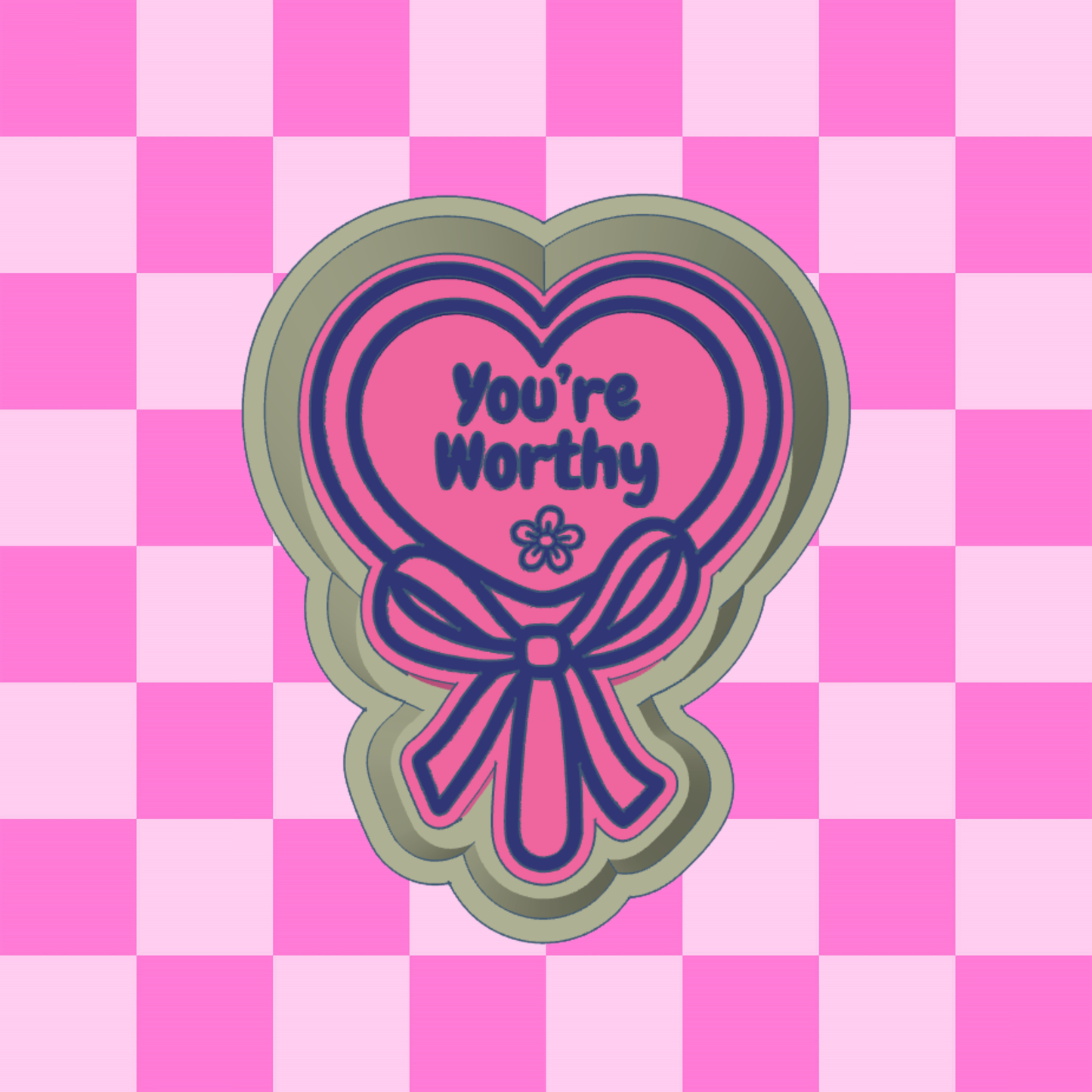 Exclusive You're Worthy Mirror (Self Love Collection) Freshie Mold