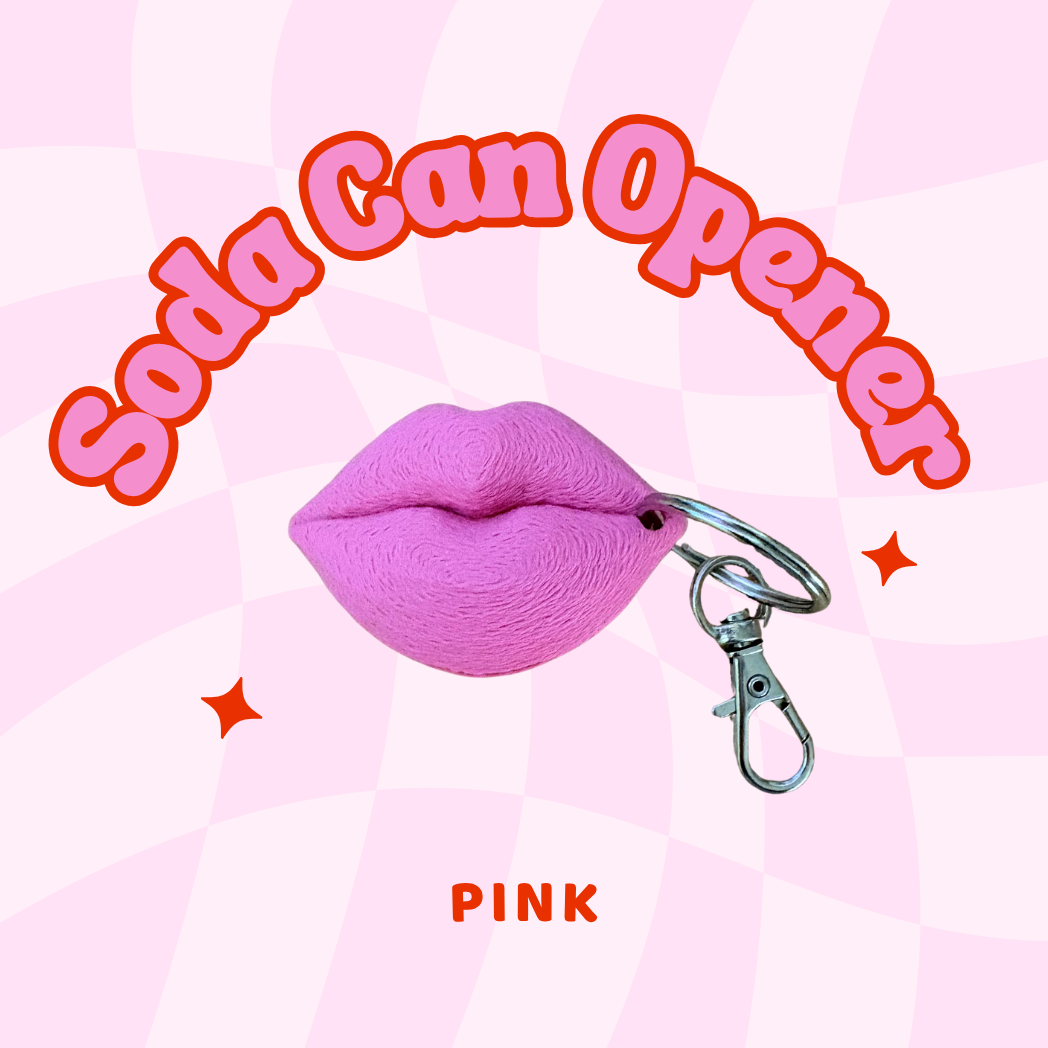 Nail Saver/ Soda Can Opener (Pink Lips)
