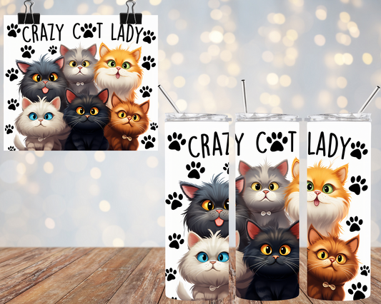 Crazy Cat Lady 20oz Tumbler