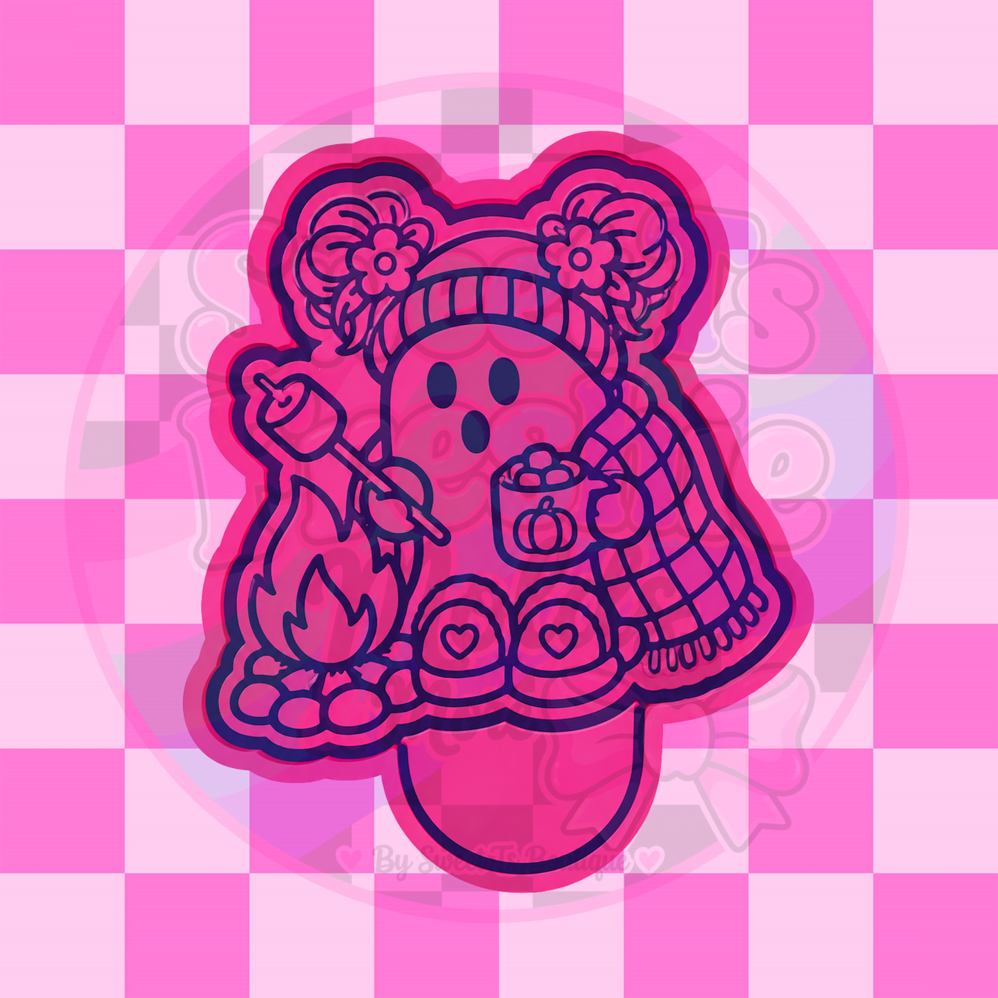 Campfire Ghostie Girl Freshie Mold