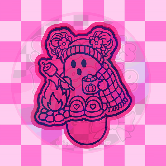 Campfire Ghostie Girl Freshie Mold