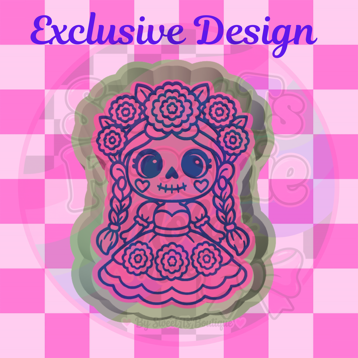 Catrina de Flores Freshie Mold (Exclusive)