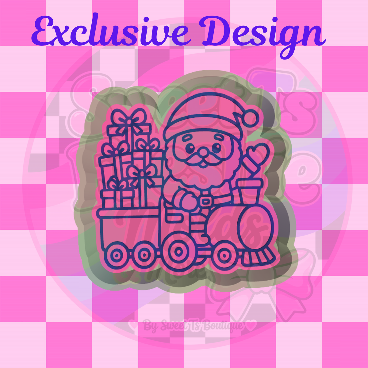 Choo-Choo Santa Freshie Mold (Exclusive)