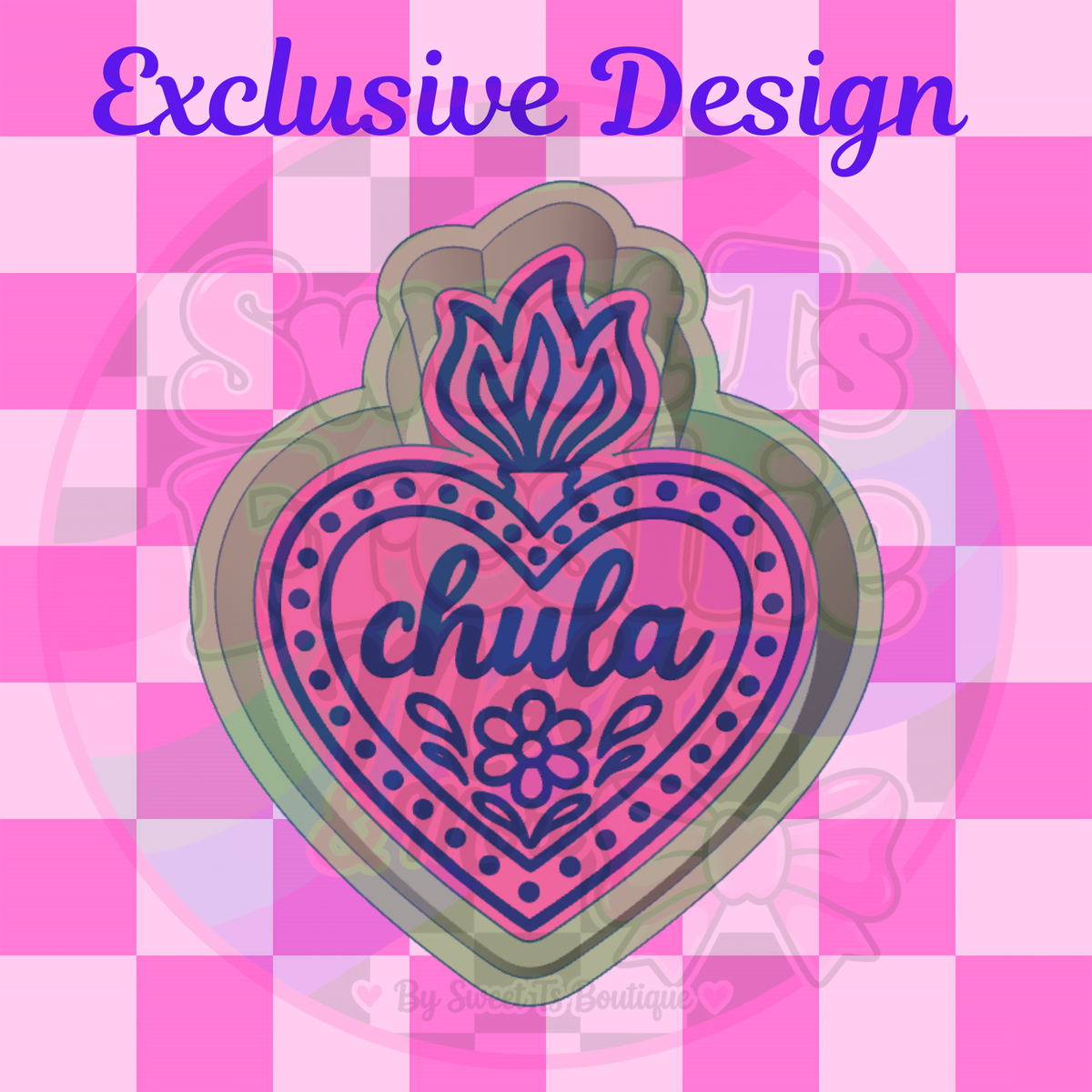 Chula Fire Heart Freshie Mold