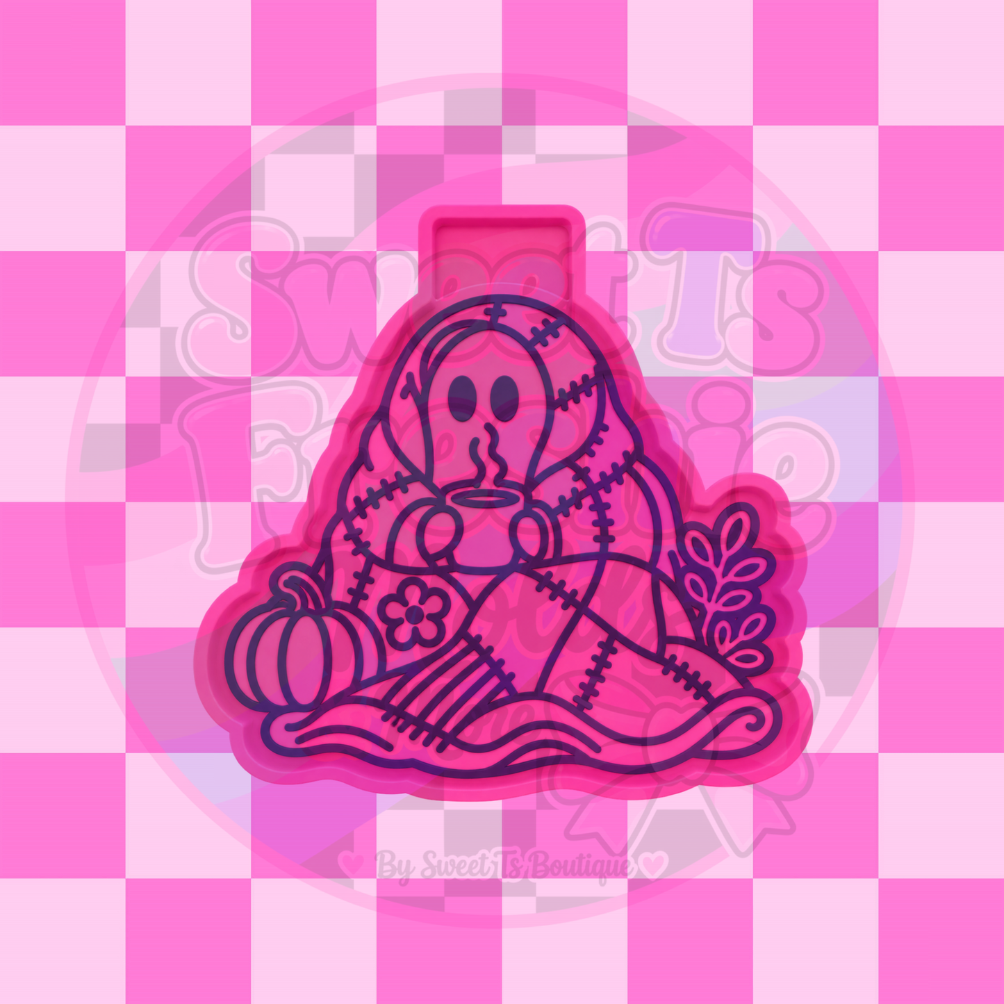Fall Ghost in Blanket Freshie Mold