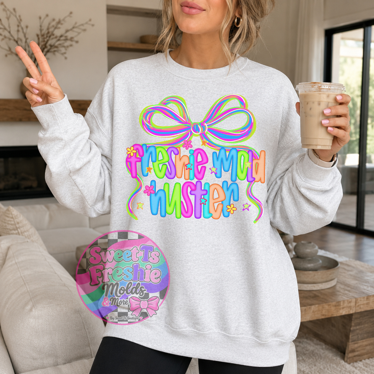 Exclusive "Freshie Mold Hustler" Crewneck (Sublimation)