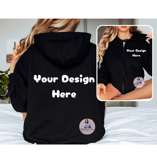 Custom Gildan Unisex Full Zip Hoodie