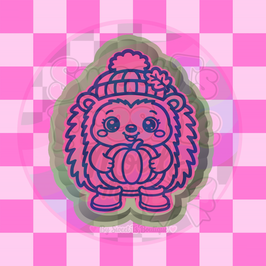 Fall Hedgehog Holding Pumpkin Freshie Mold (Exclusive)