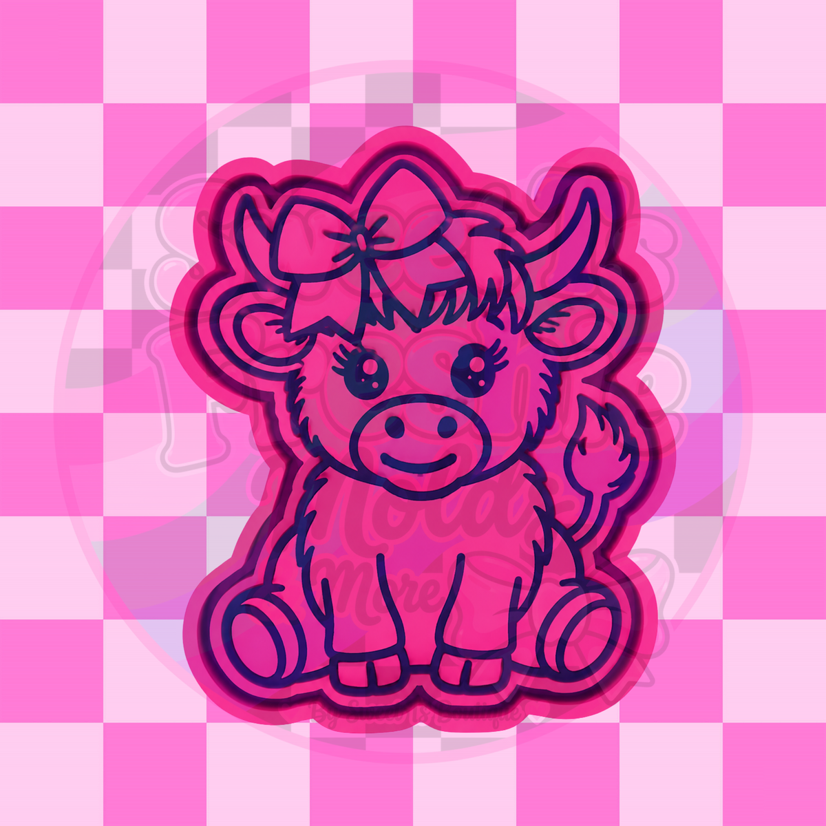 Coquette Highland Cow Cutie Freshie Mold