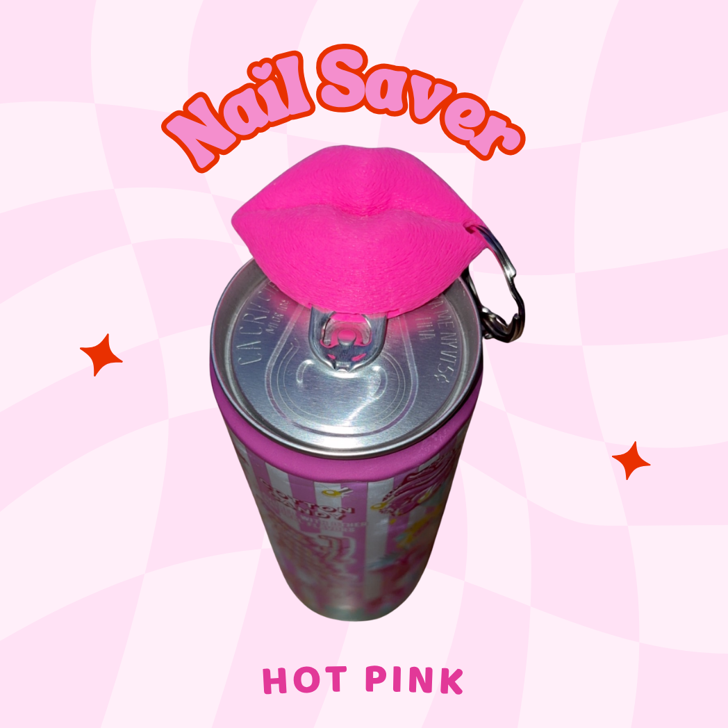Nail Saver/ Soda Can Opener (Hot Pink Lips)
