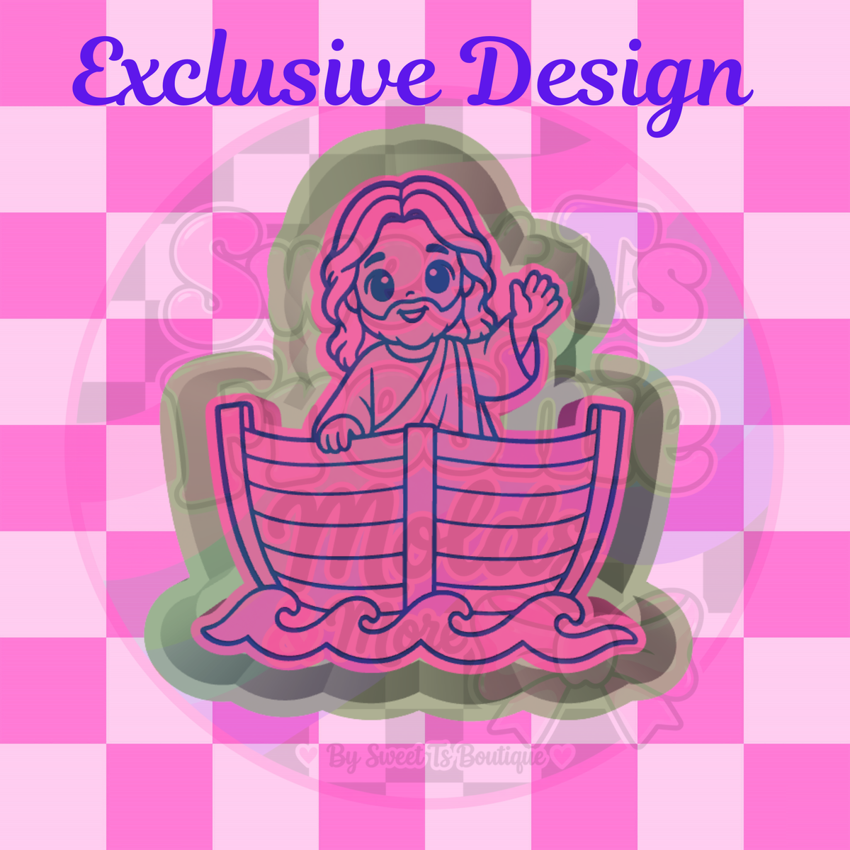 Jesus in Boat Freshie Mold (Exclusive Design)