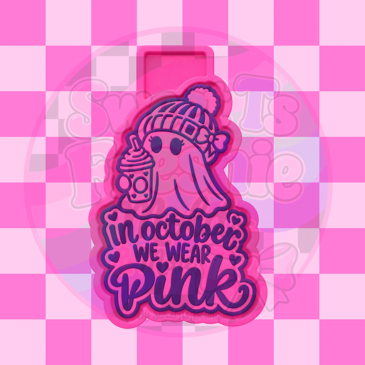 Pink October Ghostie Freshie Mold